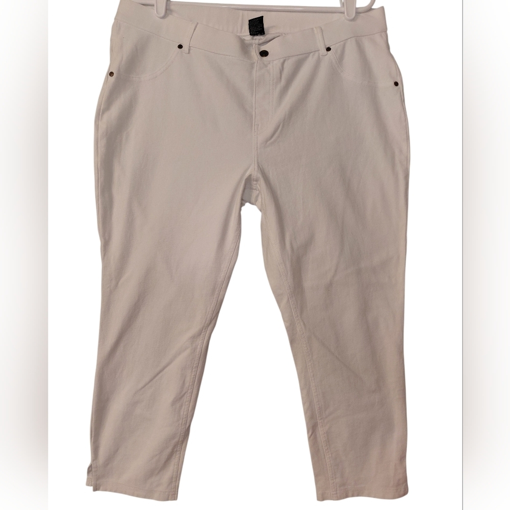 HUE Women's White Jeggings